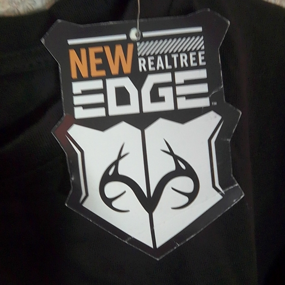 NWT Mens, Real Tree, black,American Flag graphic tee size L - Picture 3 of 4